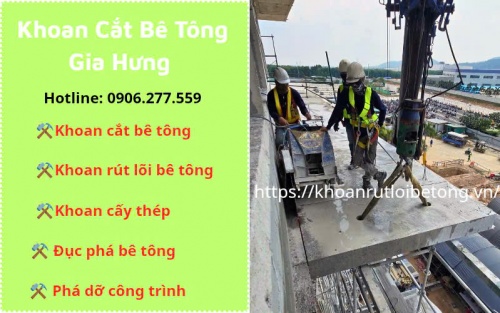 Cắt bê tông tại TPHCM thi công nhanh chóng, giá rẻ