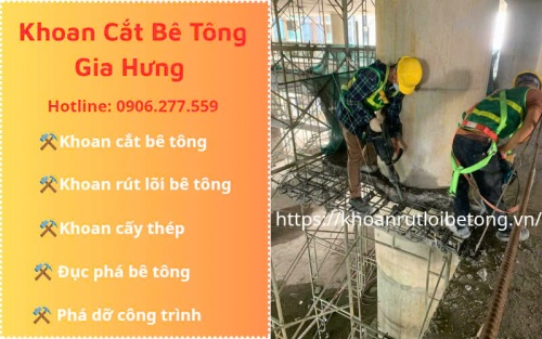 Đục phá bê tông tại Biên Hòa thi công nhanh chóng