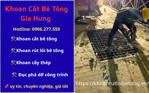 Đục phá bê tông tại Dĩ AN thi công nhanh chóng, giá tốt