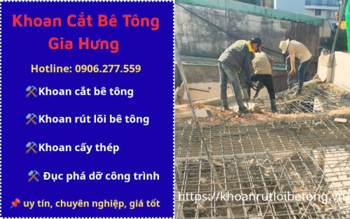 Đục phá bê tông tại quận Bình Thạnh chuyên nghiệp, uy tín