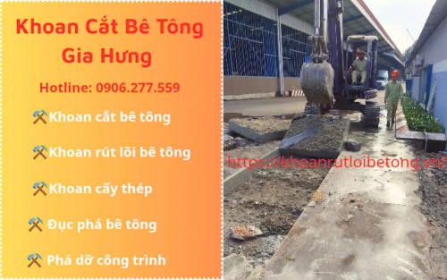 Đục phá bê tông tại Thủ Dầu Một giá rẻ