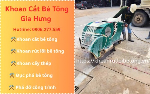 Khoan cắt bê tông tại Biên Hòa uy tín, chuyên nghiệp