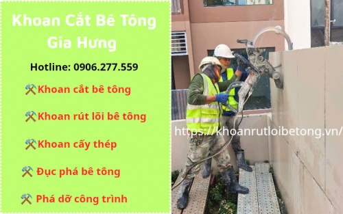 Khoan cắt bê tông tại Long Thành uy tín, chuyên nghiệp