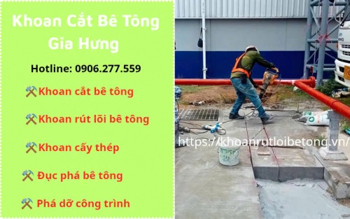 Khoan cắt bê tông tại Tân Uyên chuyên nghiệp