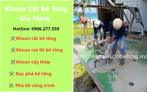 Khoan cắt bê tông TPHCM thi công chuyên nghiệp