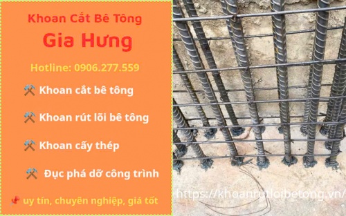Khoan cấy thép chờ ở tphcm uy tín