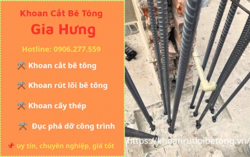 Khoan cấy thép chờ tại tphcm thi công chuyên nghiệp