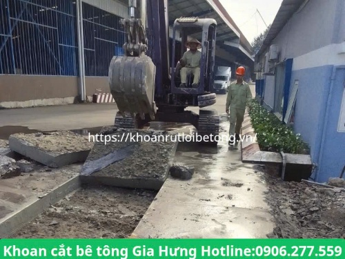 Cắt đục bê tông nền nhà xưởng tại Đồng Nai uy tín, giá rẻ