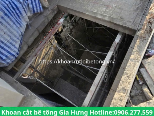 Cắt sàn bê tông làm thang máy tại tphcm chuyên nghiệp