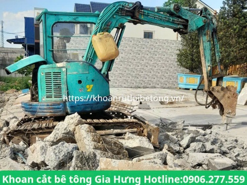 Đục phá bê tông tại hóc môn nhanh chóng, giá ưu đãi
