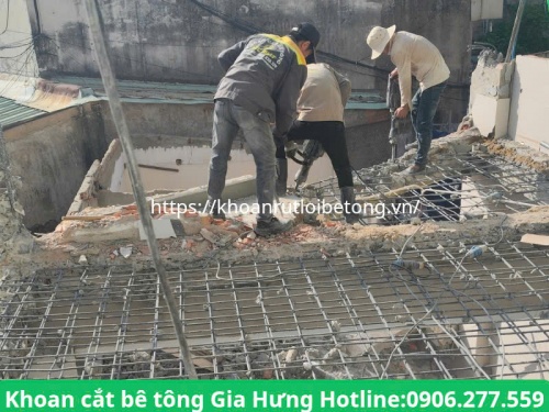 Thi công đục phá sàn nền bê tông tại đồng nai chuyên nghiệp, giá rẻ