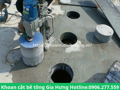 Thi công khoan rút lõi bê tông ở dĩ an, bình dương uy tín, giá rẻ