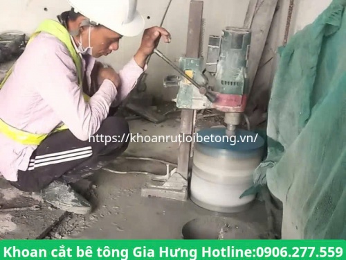 Thi công khoan lỗ xuyên sàn bê tông tại quận 5 uy tín, giá rẻ