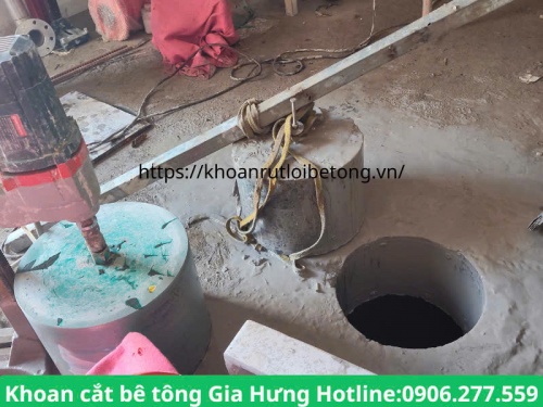 Khoan rút lõi bê tông huyện bình chánh thi công chuyên nghiệp
