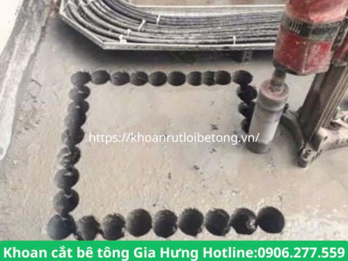 Khoan rút lõi bê tông tại quận 4 thi công chuyên nghiệp