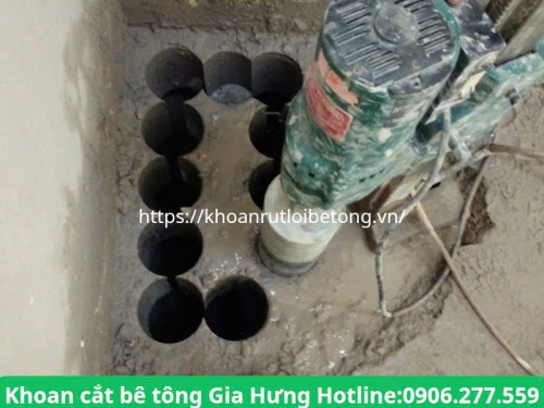 Thi công khoan rút lõi bê tông tại hóc môn chuyên nghiệp