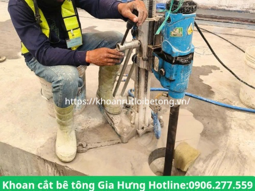 Khoan rút lõi bê tông tại long an uy tín
