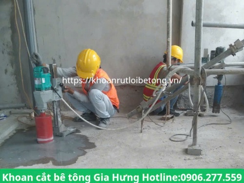 Thi công khoan rút lõi bê tông tại thủ dầu một uy tín, giá rẻ