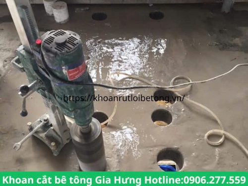 Khoan rút lõi sàn bê tông quận tân bình nhanh chóng, giá rẻ