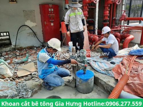 khoan rút lõi sàn,nền bê tông chuyên nghiệp tại quận 9