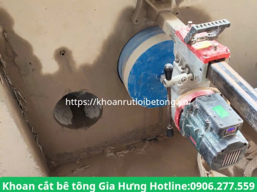 Khoan rút lõi tường đà vách bê tông tại quận 9 uy tín, giá rẻ