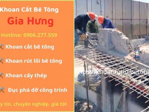 Đục phá bê tông TPHCM Uy Tín