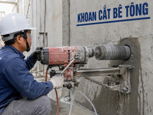 Khoan cắt bê tông