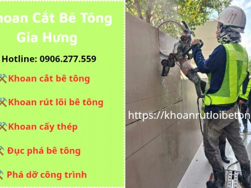Khoan cắt bê tông tại Dĩ An