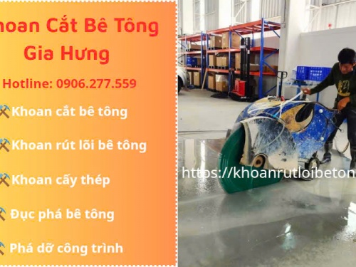 Khoan cắt bê tông tại Long Thành
