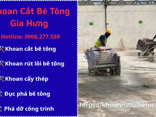 Khoan cắt bê tông tại Bình Thạnh
