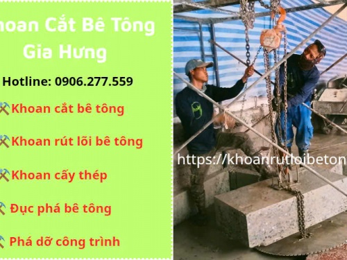 Khoan cắt bê tông Bình Dương 