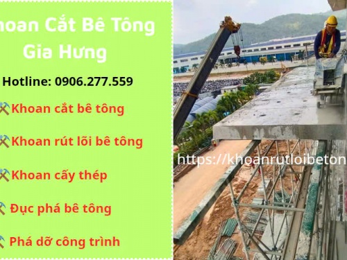 khoan cắt bê tông Thủ Dầu Một