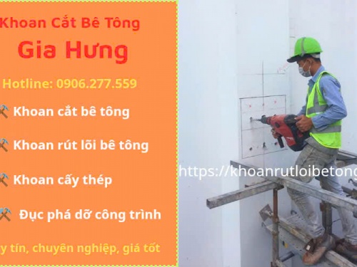 Khoan cấy thép tại TPHCM chuyên nghiệp