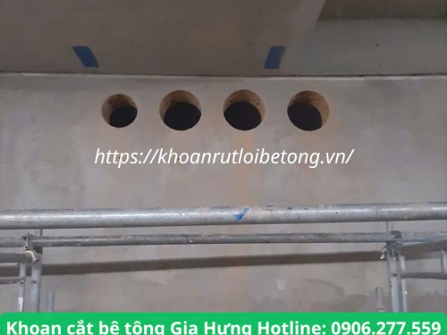 Khoan rút lõi bê tông Quận Tân Phú