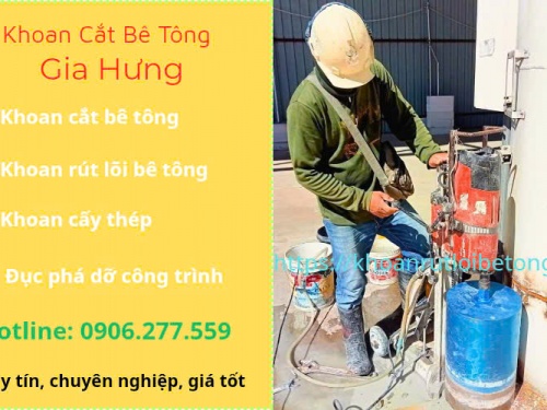 Khoan rút lõi bê tông Quận 3