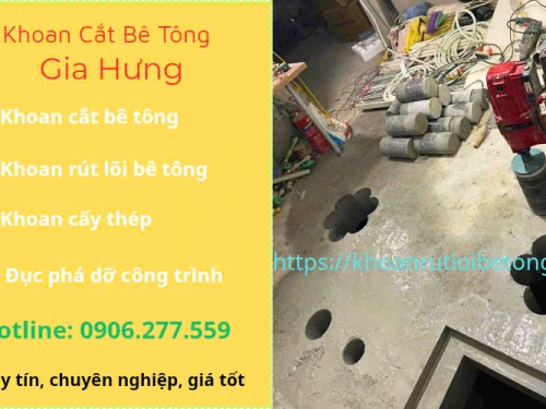 Khoan rút lõi bê tông Quận 1