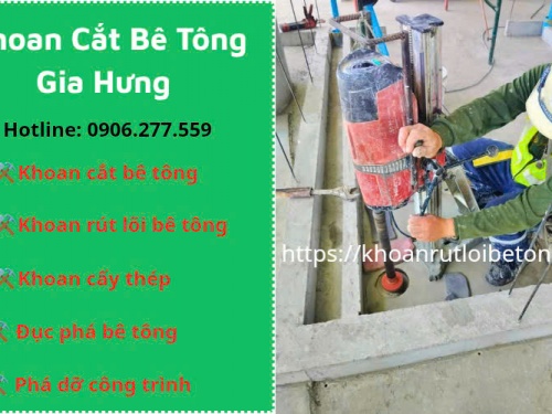 Khoan rút lõi bê tông Quận 10