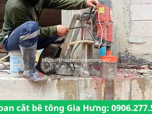 Khoan rút lõi bê tông Quận 12 chuyên nghiệp