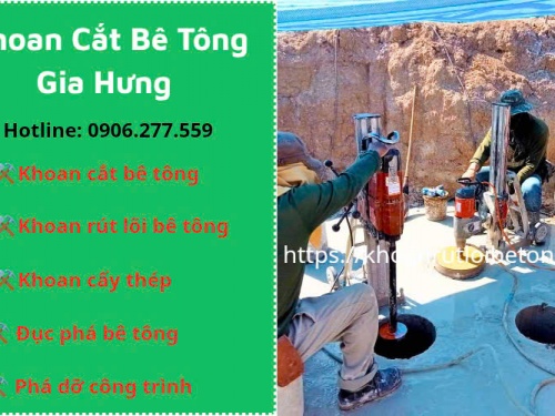  Khoan rút lõi bê tông TPHCM chuyên nghiệp