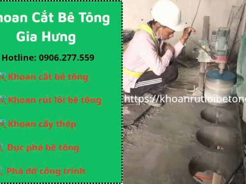 Khoan Rút Lõi Bê Tông Thuận An Uy Tín