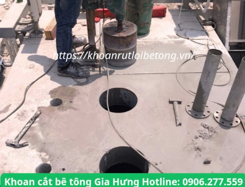 Thi công khoan rút lõi bê tông củ chi uy tín, giá rẻ