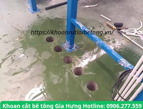 Thi công khoan rút lõi bê tông quận 11 chuyên nghiệp