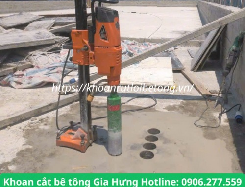 Thi công khoan rút lõi xuyên sàn nền bê tông tại trảng bom uy tín, giá rẻ