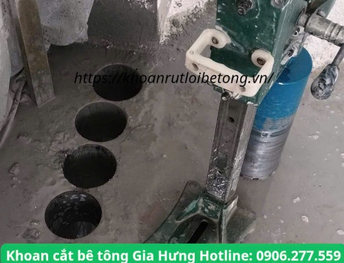 Khoan rút lõi xuyên sàn, nền bê tông Thủ Dầu Một thợ giỏi