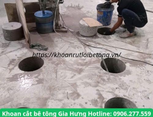 Thợ thi công khoan rút lõi xuyên sàn, nền bê tông tại phú giáo chuyên nghiệp, giá rẻ