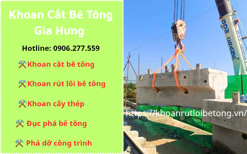 Khoan cắt bê tông Đồng Nai uy tín chuyên nghiệp